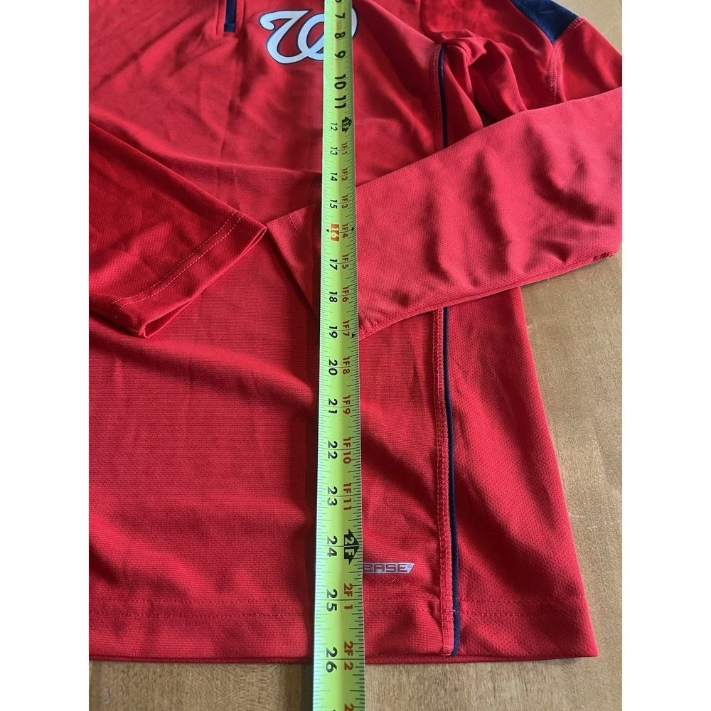Washington Nationals Majestic Cool Base 1/4 Zip Pullover‎ Men's Size S Small